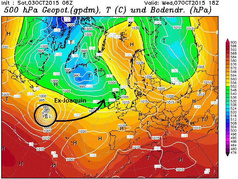 Allmähliche Umstellung der Großwetterlage