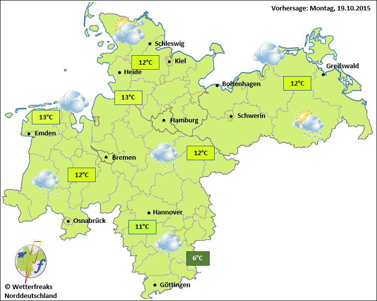 Anfangs trüb, zur Wochenmitte freundlicher