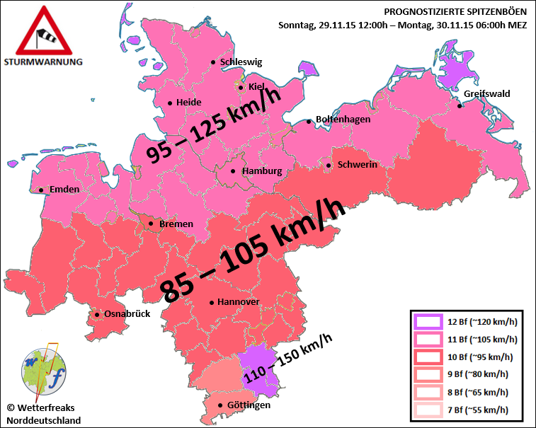 Schwere Sturmlage am ersten Advent