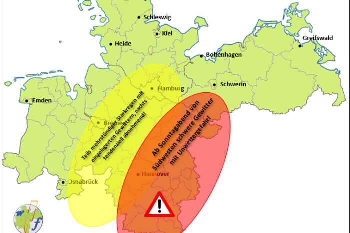 Achtung: Schwergewitterlage erwartet